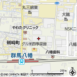 日本精工高崎第２工場周辺の地図