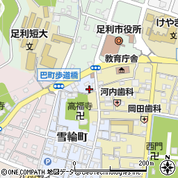 栃木県足利市雪輪町2199周辺の地図