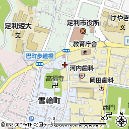 栃木県足利市雪輪町2140-6周辺の地図