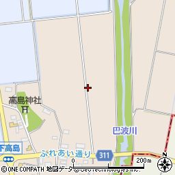 栃木県栃木市大平町下高島周辺の地図