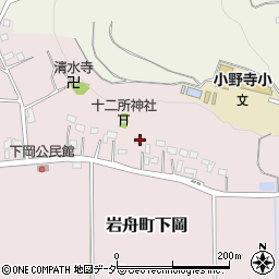 栃木県栃木市岩舟町下岡325周辺の地図