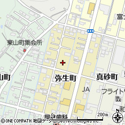 栃木県足利市弥生町50周辺の地図