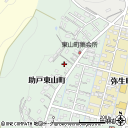 栃木県足利市助戸東山町周辺の地図