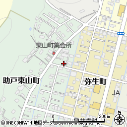 栃木県足利市助戸東山町878-3周辺の地図