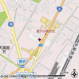 栃木県小山市喜沢728周辺の地図