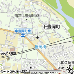 群馬県高崎市下豊岡町甲周辺の地図