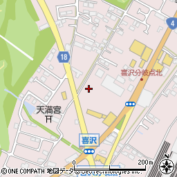 栃木県小山市喜沢758周辺の地図