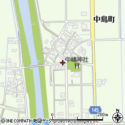 石川県加賀市中島町（ホ）周辺の地図
