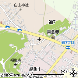 尾沢理容店周辺の地図