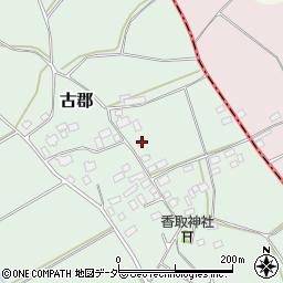 茨城県筑西市古郡412周辺の地図