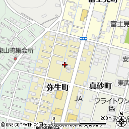 栃木県足利市弥生町40周辺の地図