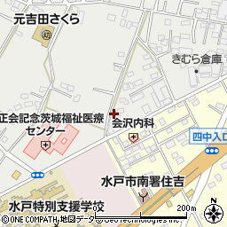 茨城県水戸市元吉田町1852-90周辺の地図
