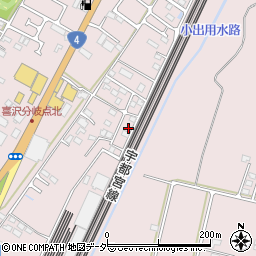 栃木県小山市喜沢576周辺の地図