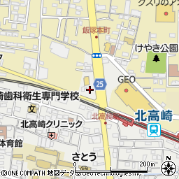 壱丁目壱番地北の駅高崎店周辺の地図