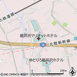 軽井沢マリオットホテル周辺の地図