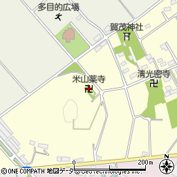 米山薬寺周辺の地図