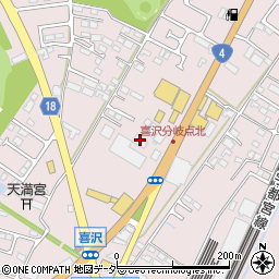 栃木県小山市喜沢721周辺の地図