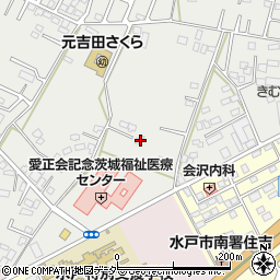 茨城県水戸市元吉田町1862-7周辺の地図