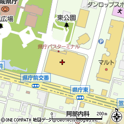 スーパービバホーム水戸県庁前店周辺の地図