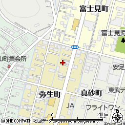 栃木県足利市弥生町42周辺の地図