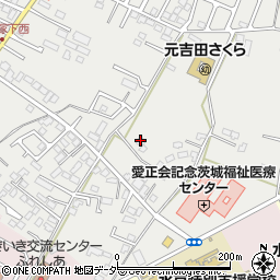 茨城県水戸市元吉田町1829-8周辺の地図