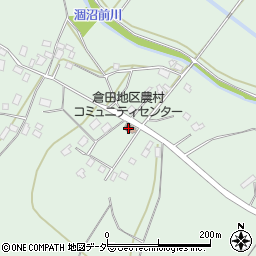 倉田地区農村コミュニティセンター周辺の地図