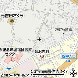 茨城県水戸市元吉田町1852-158周辺の地図