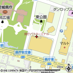 県庁バスターミナル周辺の地図