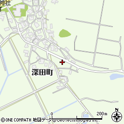 石川県加賀市深田町ろ周辺の地図