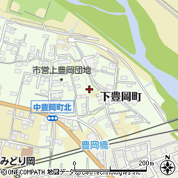 群馬県高崎市下豊岡町1190-4周辺の地図