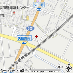 石川県小松市矢田野町マ周辺の地図