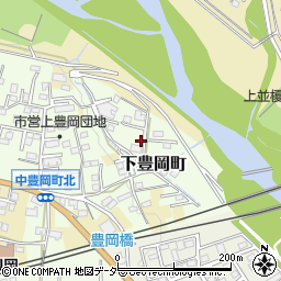 群馬県高崎市下豊岡町1177周辺の地図