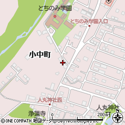 栃木県佐野市小中町1283-1周辺の地図