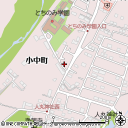 栃木県佐野市小中町1278-6周辺の地図