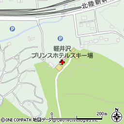 軽井沢プリンスホテルスキー場周辺の地図