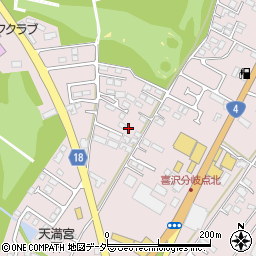 栃木県小山市喜沢768周辺の地図