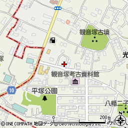 群馬県高崎市若田町6周辺の地図