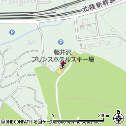 軽井沢プリンスホテルスキー場周辺の地図