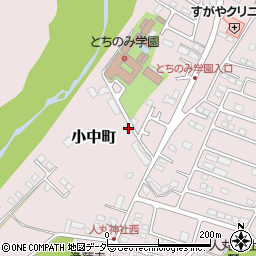 栃木県佐野市小中町1870-1周辺の地図