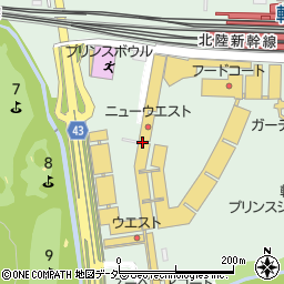 ＧＵＮＺＥ　軽井沢プリンスショッピングプラザ周辺の地図