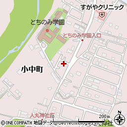 栃木県佐野市小中町1278周辺の地図