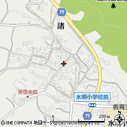 長野県小諸市諸周辺の地図