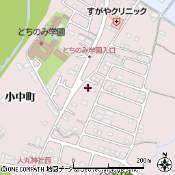 栃木県佐野市小中町1276周辺の地図