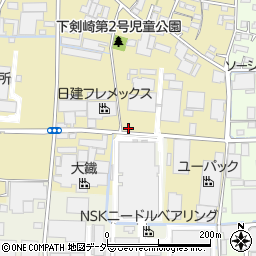 群馬県高崎市剣崎町69周辺の地図