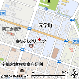 栃木県足利市元学町829-12周辺の地図