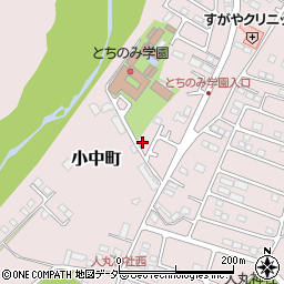 栃木県佐野市小中町1866-15周辺の地図