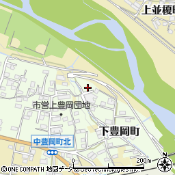 群馬県高崎市下豊岡町1182-3周辺の地図