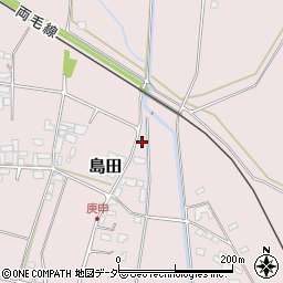 栃木県小山市島田652周辺の地図