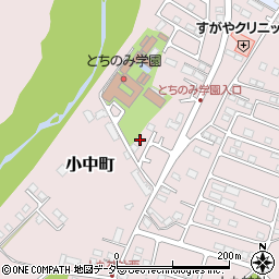 栃木県佐野市小中町1866周辺の地図