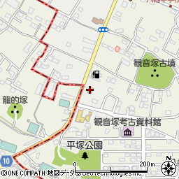 セブンイレブン高崎若田町店周辺の地図